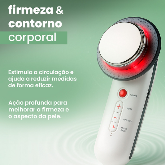 Massageador anti envelhecimento rugas beleza Aparelho Portátil Ultrassom Tens Infravermelho Profissional