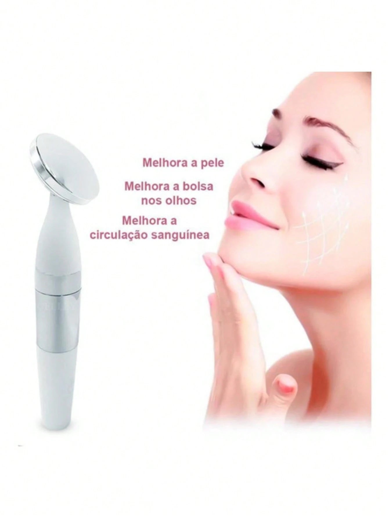 Vendedor IndicadoMassageador Facial Cuidados Com A Pele Anti Rugas Vibratório S1014