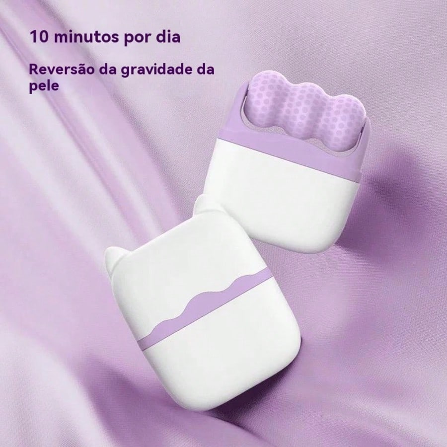 Vendedor IndicadoNovo - Rolo De Gelo 2 Em 1 Massageador Facial E Corporal Cuidados Com a Pele