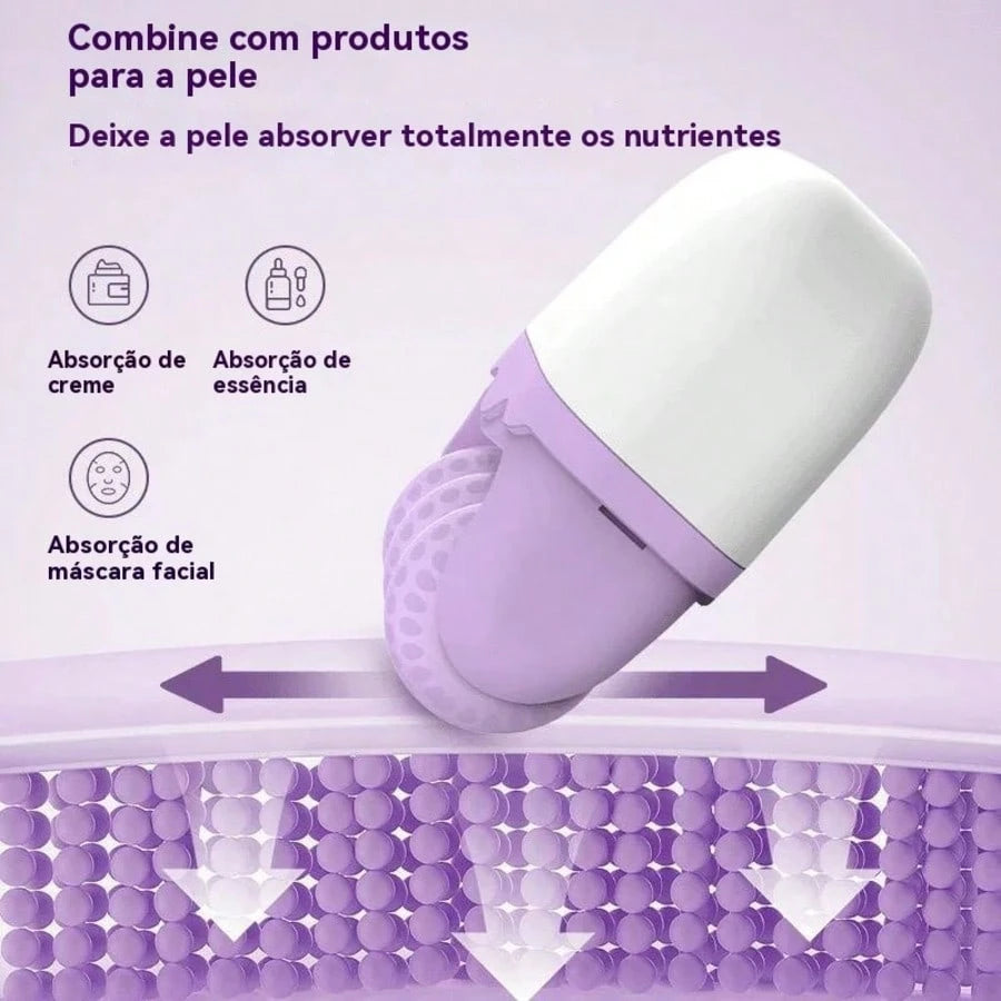 Vendedor IndicadoNovo - Rolo De Gelo 2 Em 1 Massageador Facial E Corporal Cuidados Com a Pele