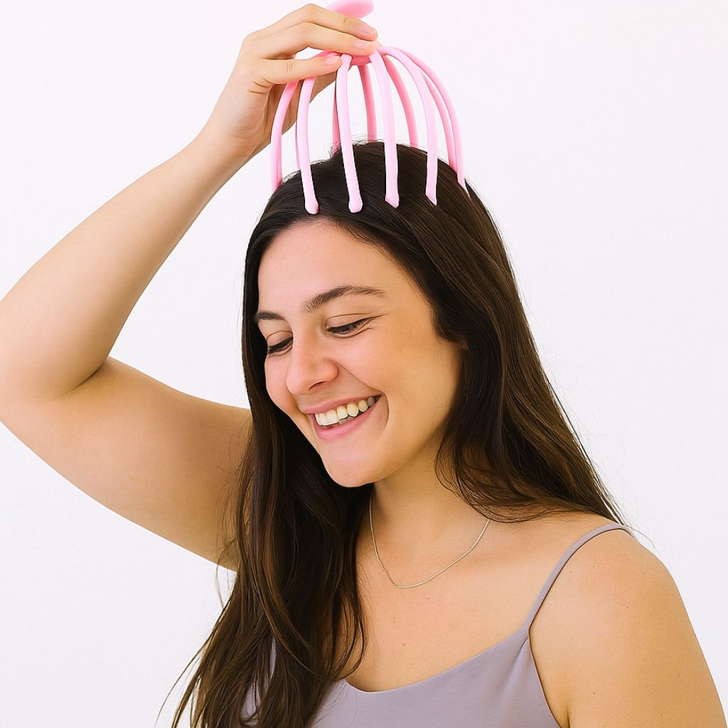 Massageador Manual 12 Esferas - Cabeça