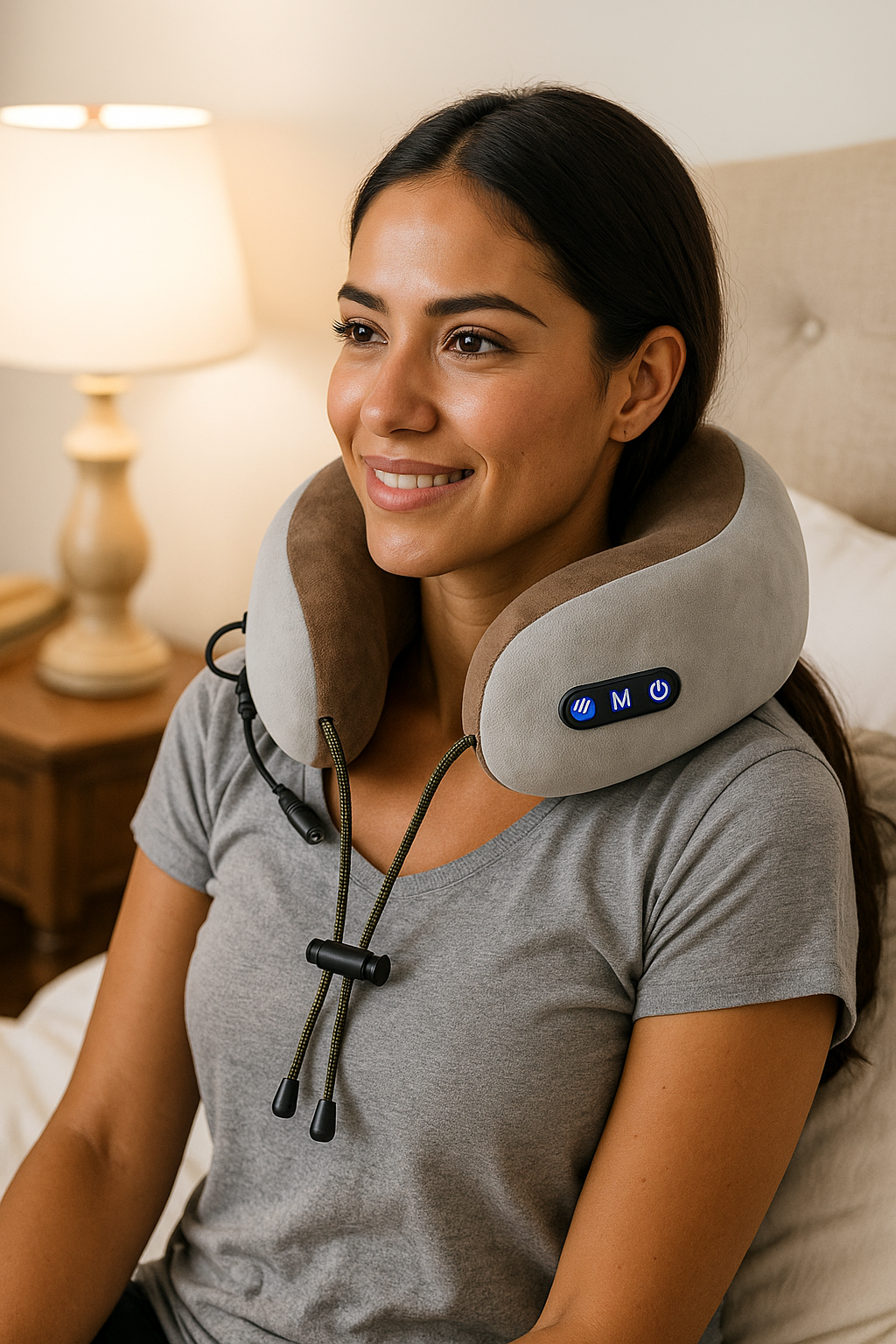 Massageador travesseiro para pescoço