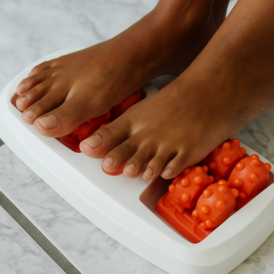 Relax Duo™ – Massageador para Pés com Rolo Duplo