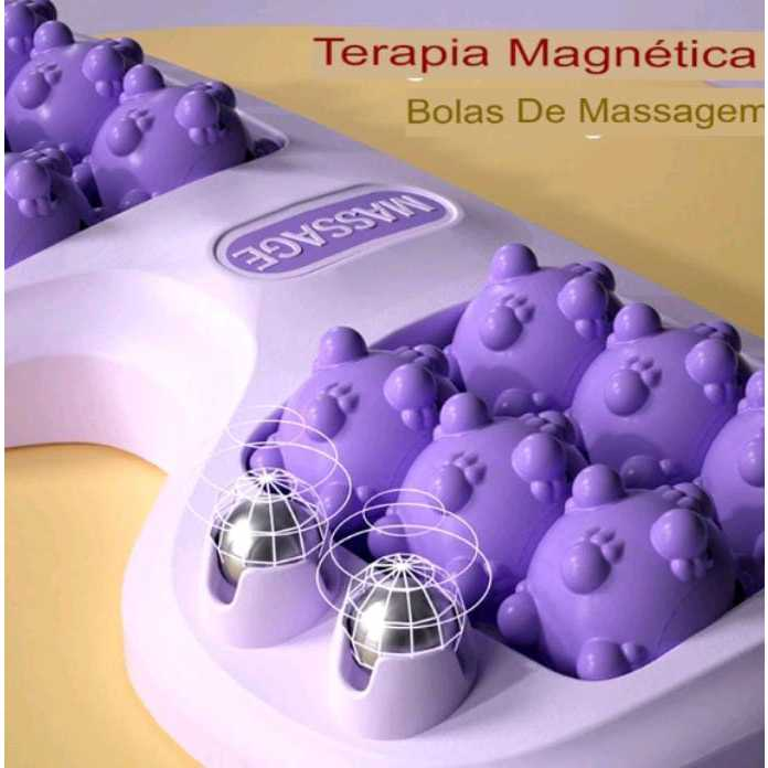 Massageador Com Rolo Duplo Massagem Pés Alívio Do Estresse E Relaxamento Profundo