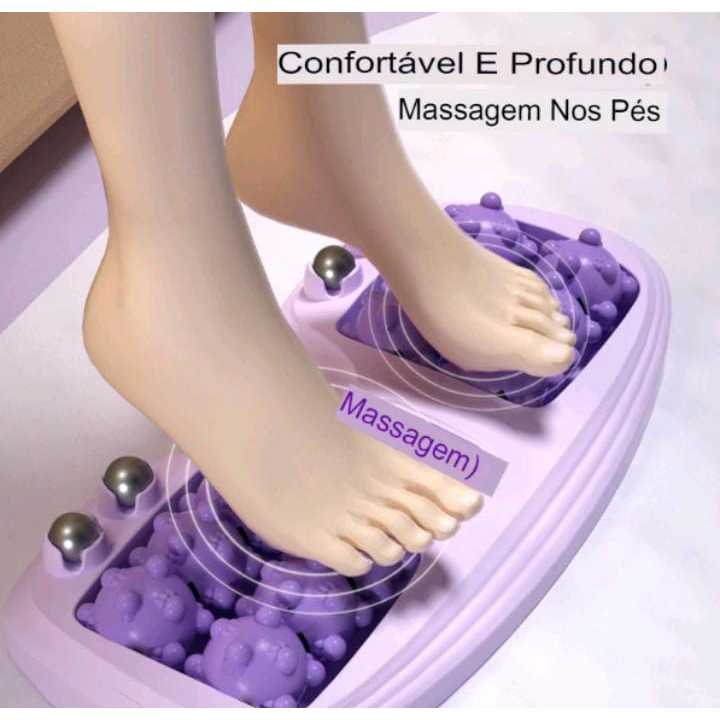 Massageador Com Rolo Duplo Massagem Pés Alívio Do Estresse E Relaxamento Profundo