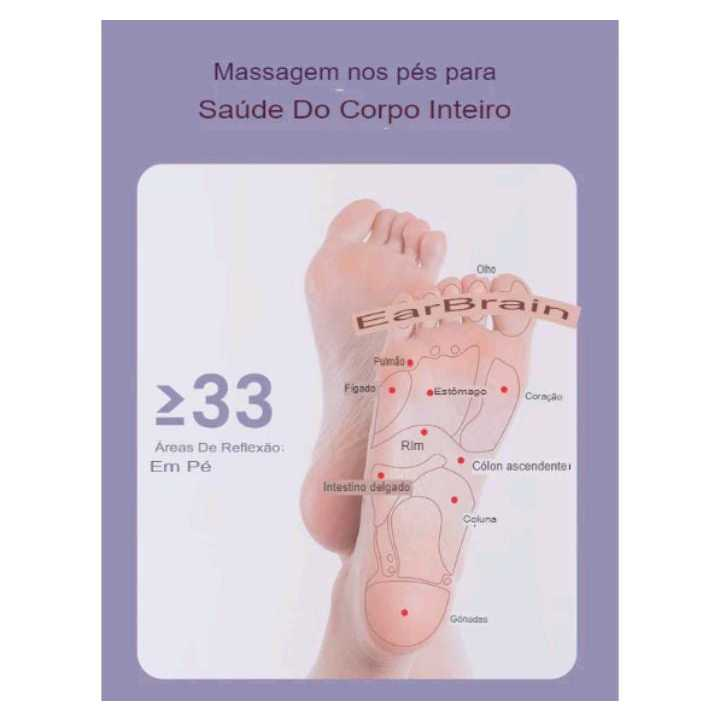 Massageador Com Rolo Duplo Massagem Pés Alívio Do Estresse E Relaxamento Profundo