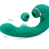 Vibrador e Estimulador Clitoriano Recarregável Multifuncional 3 Em 1 ZDB-25