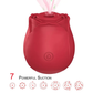 Vibrador Sugador de Clitóris Recarregável em formato rosa; 7 modos de sucção SUC-07