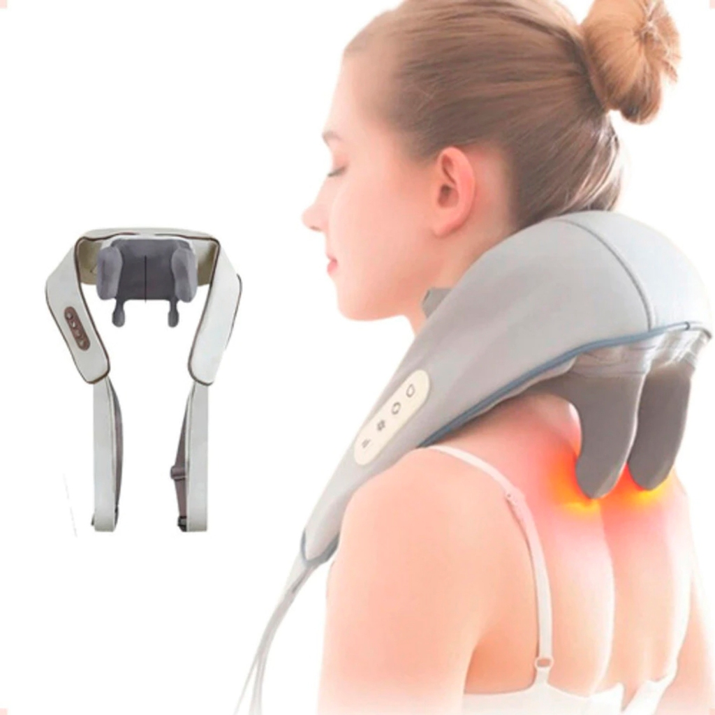 Massageador De Pescoço Inteligentes De Compressão Sem Fio Alívio De Dor