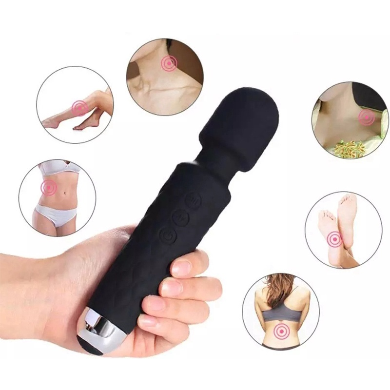 Novo -Massageador Relaxante Stress 20,5x4,2 cm Tensão Varinha Elétrica Bivolt Cor Aleatória