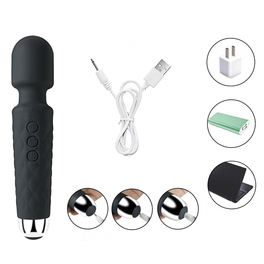 Novo -Massageador Relaxante Stress 20,5x4,2 cm Tensão Varinha Elétrica Bivolt Cor Aleatória