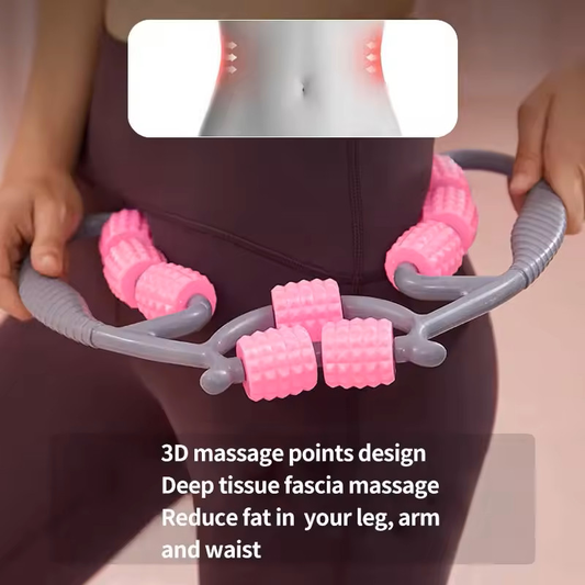 Massageador Manual Para Alívio Da Dor Corporal / Massageador De Perna / Massageador Manual 9 ROLLERS 2X27