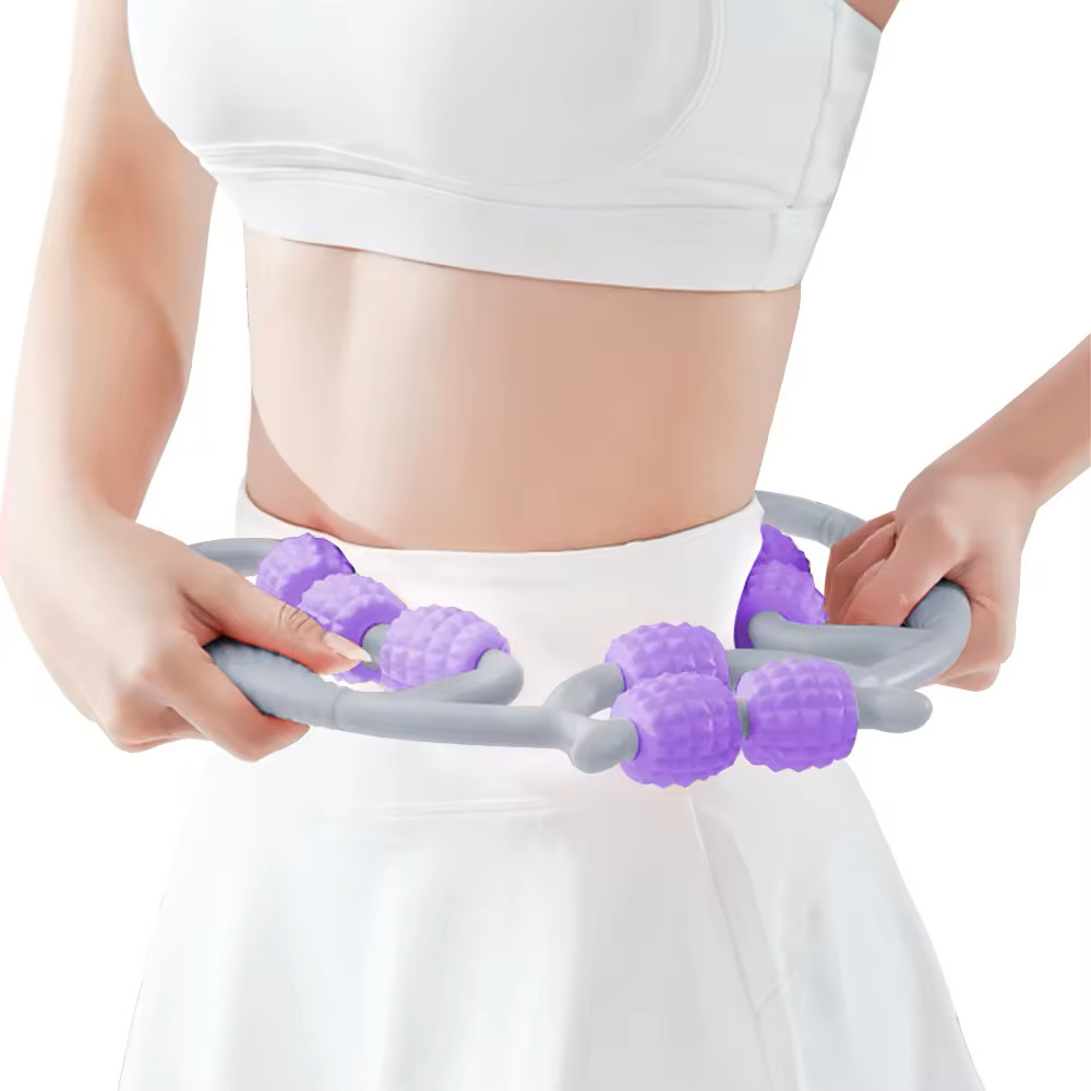 Massageador Manual Para Alívio Da Dor Corporal / Massageador De Perna / Massageador Manual 9 ROLLERS 2X27