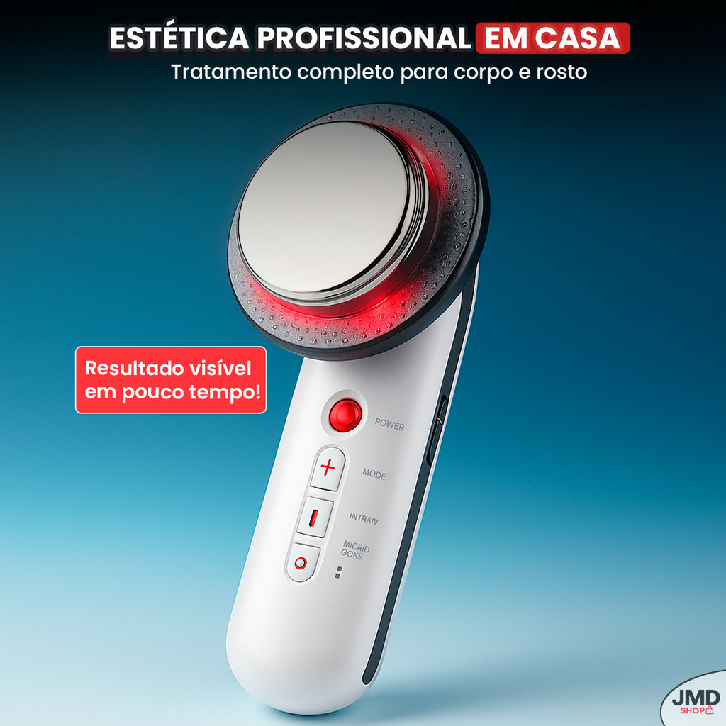 Massageador anti envelhecimento rugas beleza Aparelho Portátil Ultrassom Tens Infravermelho Profissional