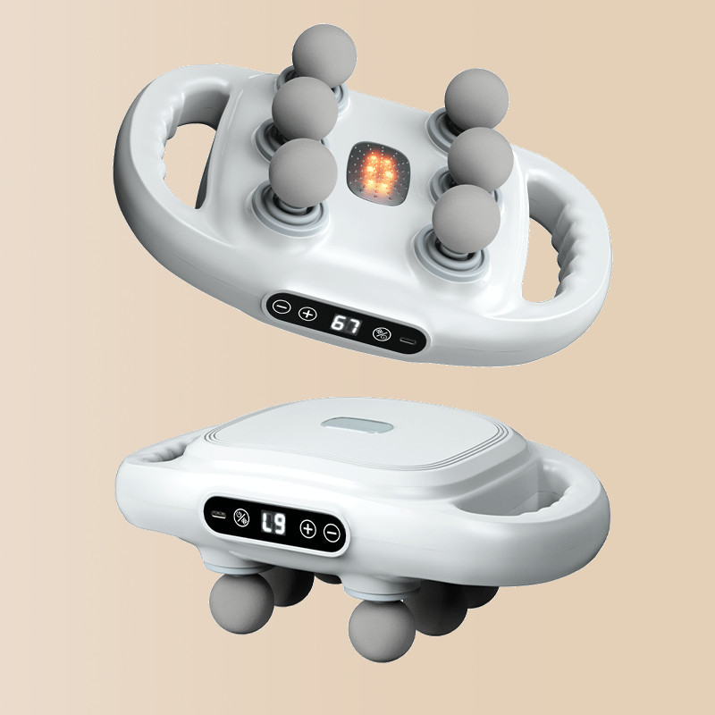 NOVO Massageador com 6 cabeças Pistola de Massagem Elétrica Massageador de Tecidos Profundos