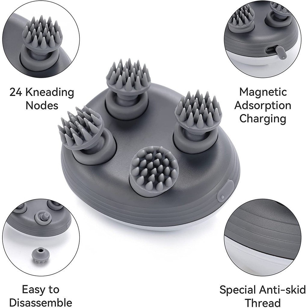 Massageador elétrico portátil pequeno de cabeça, ombro e pescoço