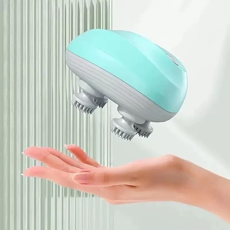 Massageador elétrico portátil pequeno de cabeça, ombro e pescoço