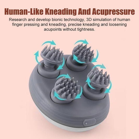 Massageador elétrico portátil pequeno de cabeça, ombro e pescoço